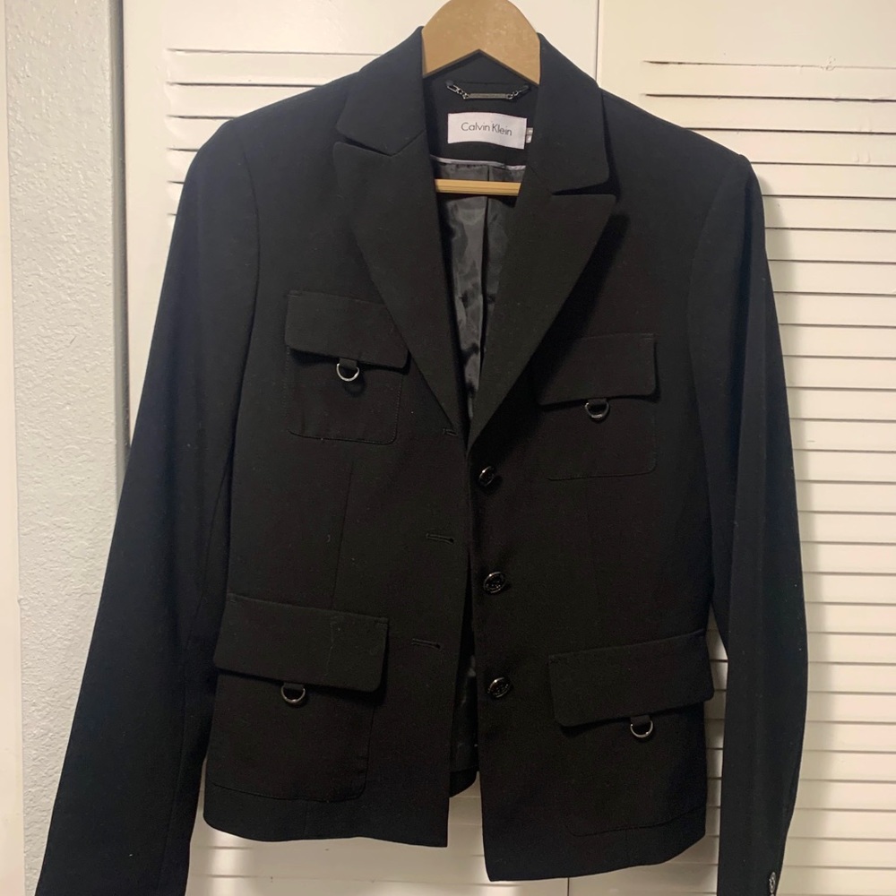 Timeless Calvin Klein black blazer